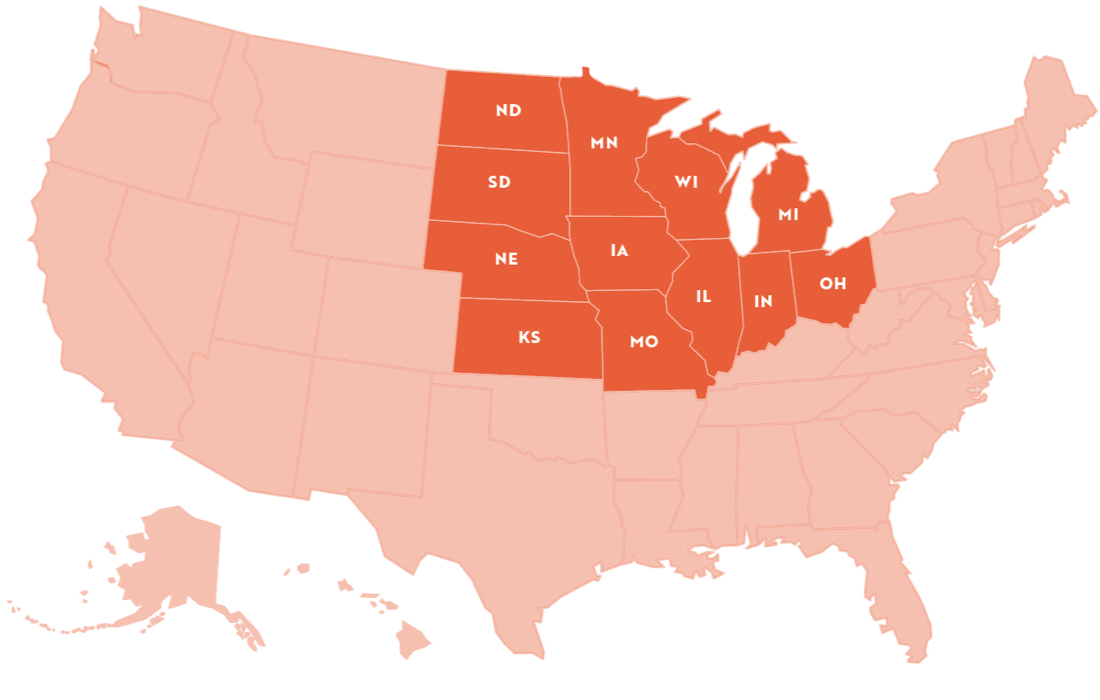 MHEC Interactive Dashboard Map