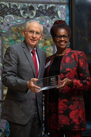 KS Rep. Barbara Ballard receives 2021 Phillip Sirotkin Award.