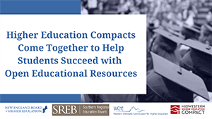 Higher Ed Compacts Come Together to Help Students Succeed with OER